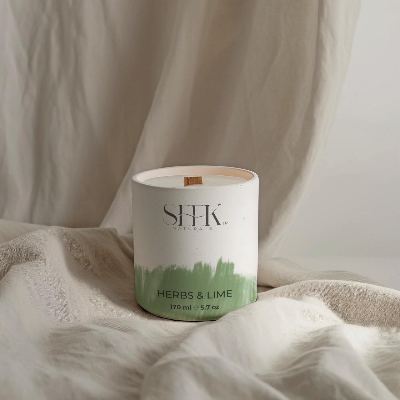 HERBS & LIME - ORGANIC SOY CANDLE