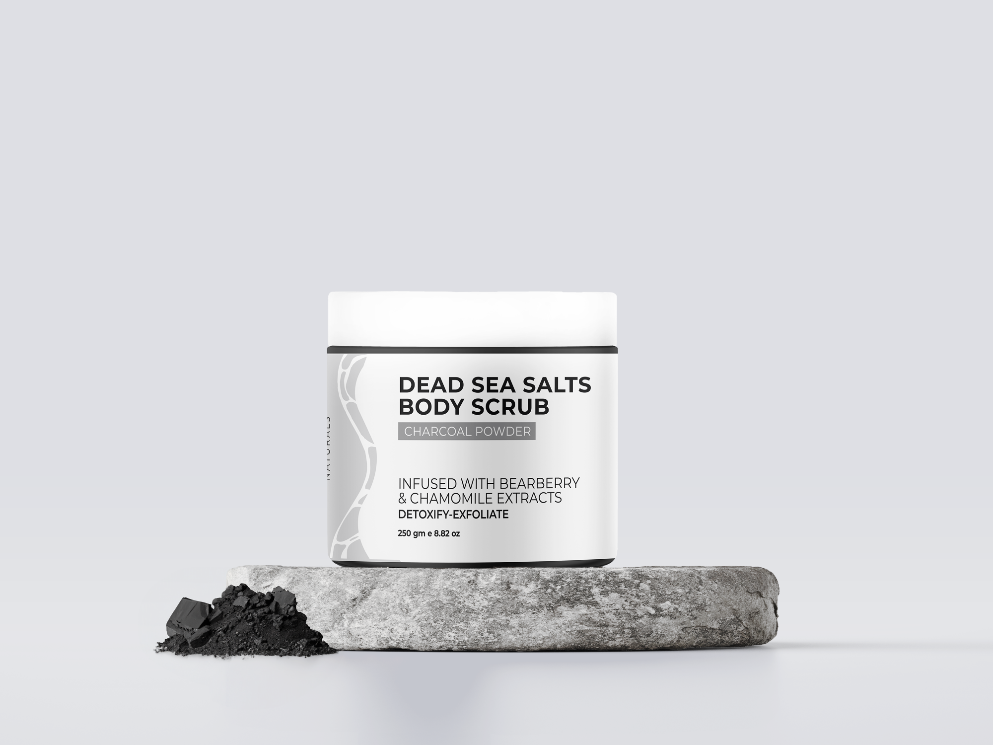 CHARCOAL BODY SCRUB - Dead Sea Minerals