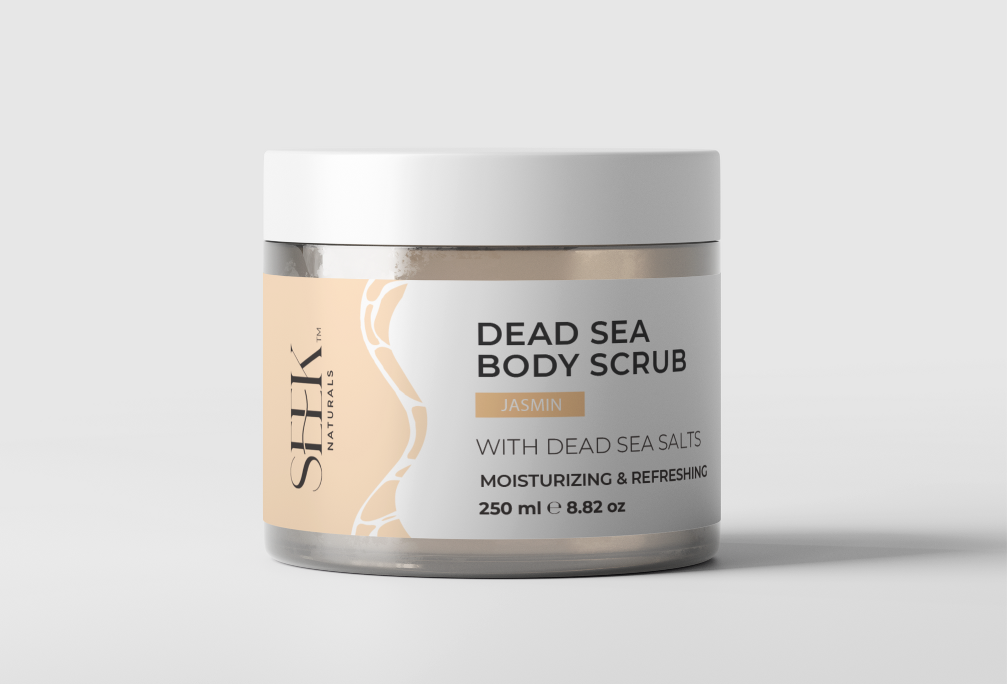 Jasmine Body Scrub with Shea Butter & Dead Sea Minerals – Deep Exfoliation & Hydration for Glowing Skin | SEEK Naturals
