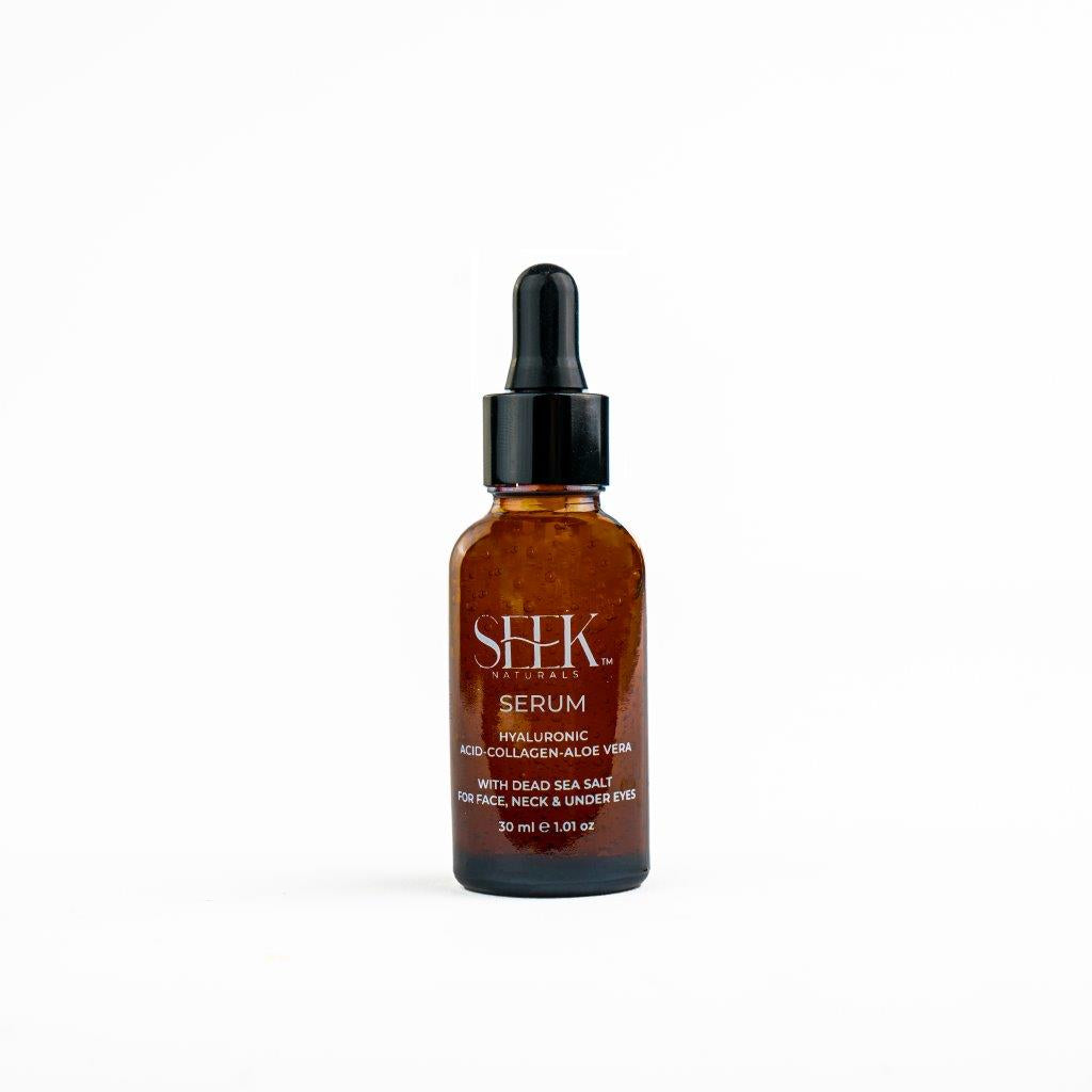 FACIAL SERUM – Hyaluronic Acid - Aloe Vera Gel - Dead Sea Minerals - Seek