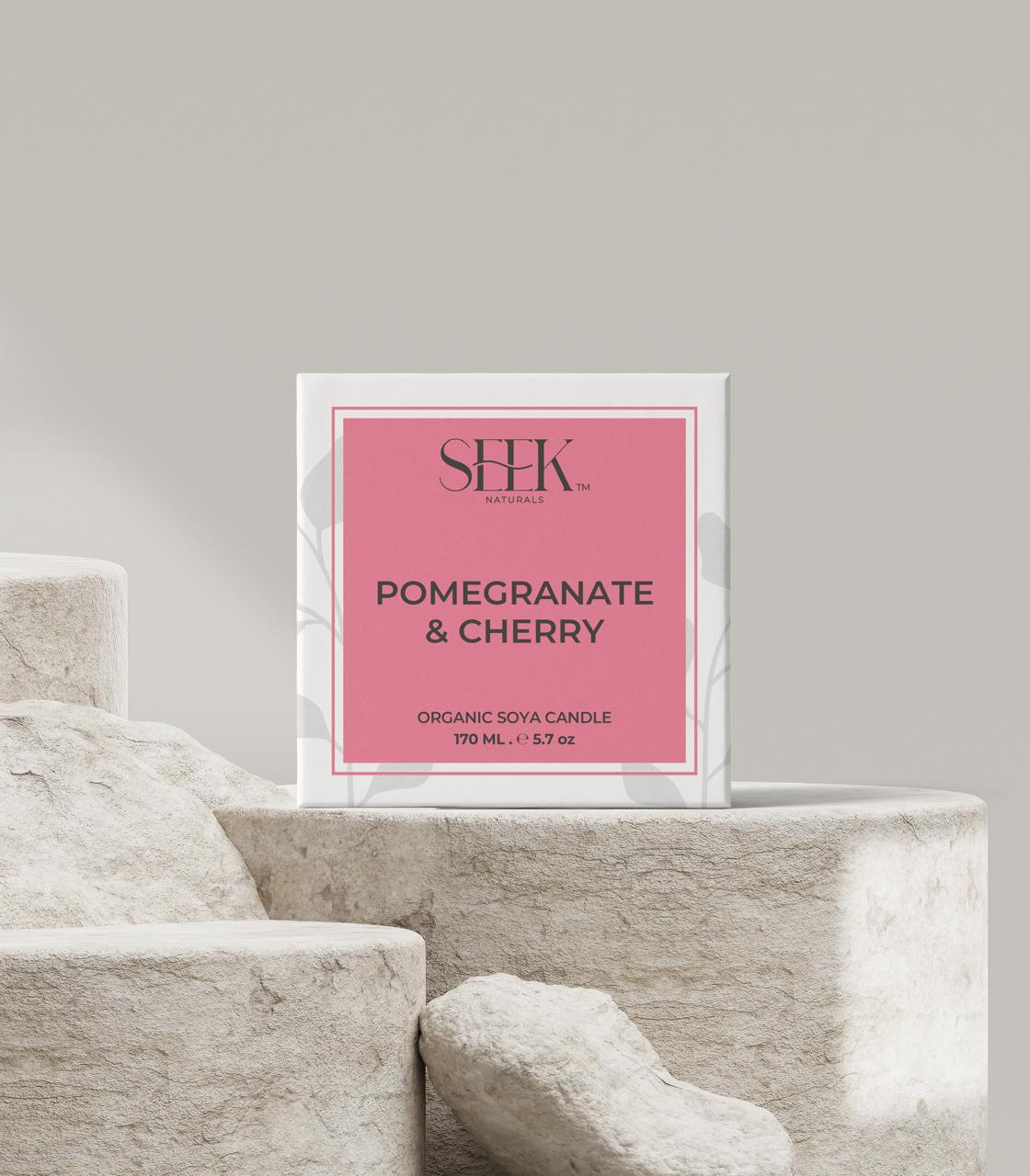 POMEGRANATE & CHERRY - ORGANIC SOY CANDLE