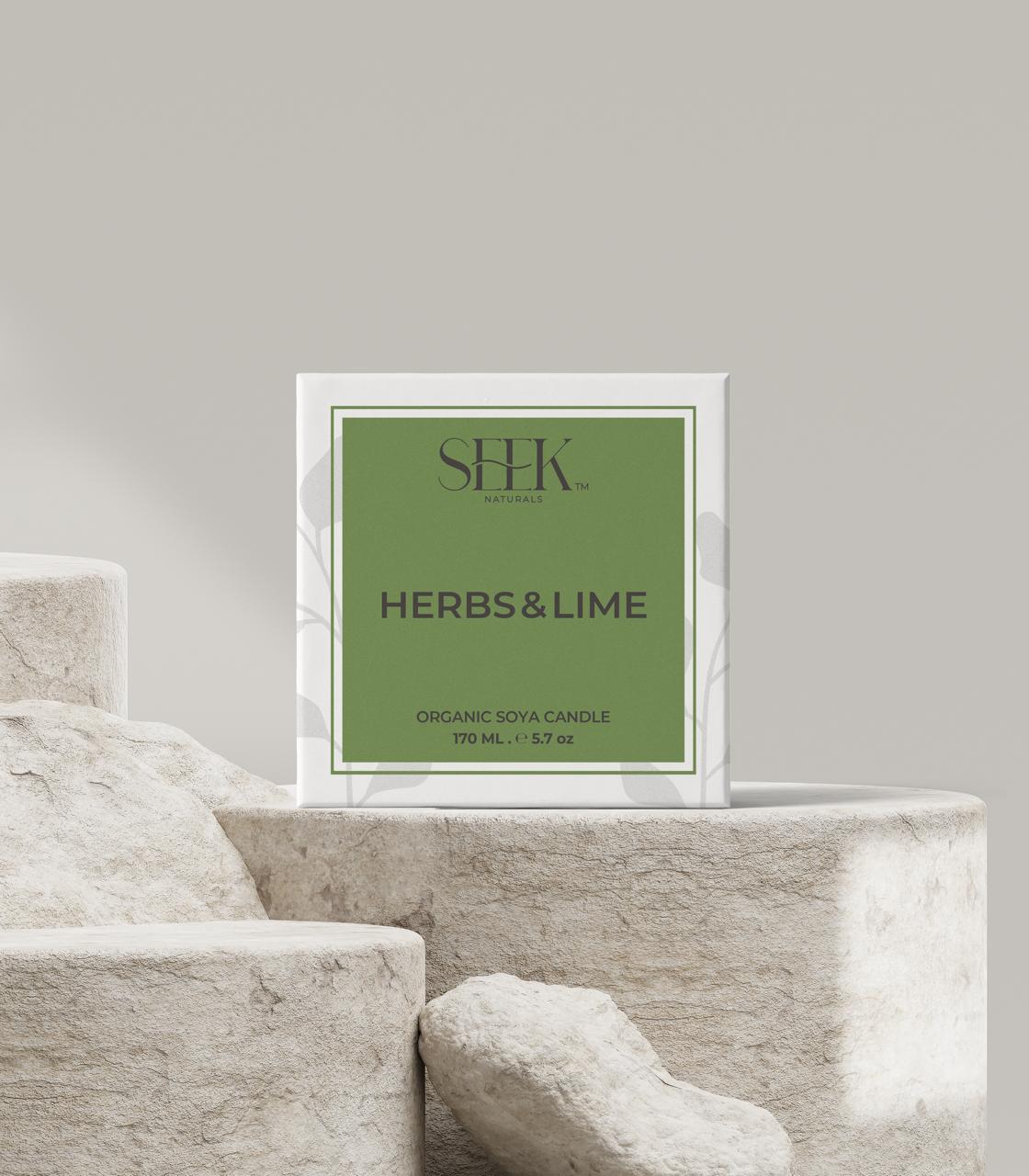 HERBS & LIME - ORGANIC SOY CANDLE