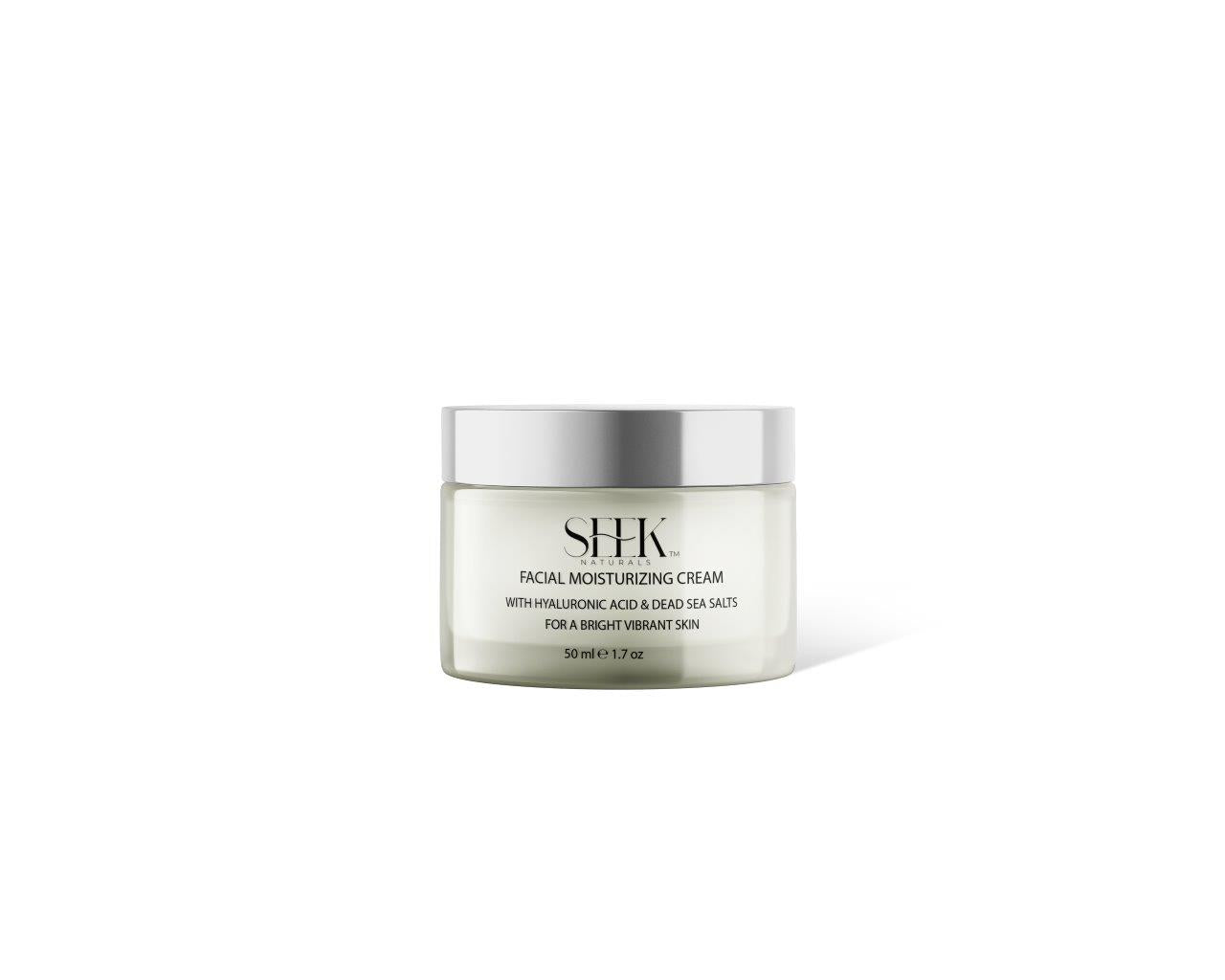 FACIAL MOISTRIZER CREAM – Hyaluronic Acid - Dead Sea Minerals - Seek