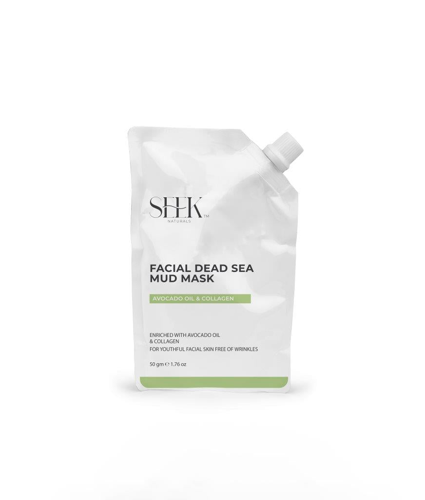 FACIAL MUD MASK- Avocado – Collagen - Dead Sea Minerals - Seek