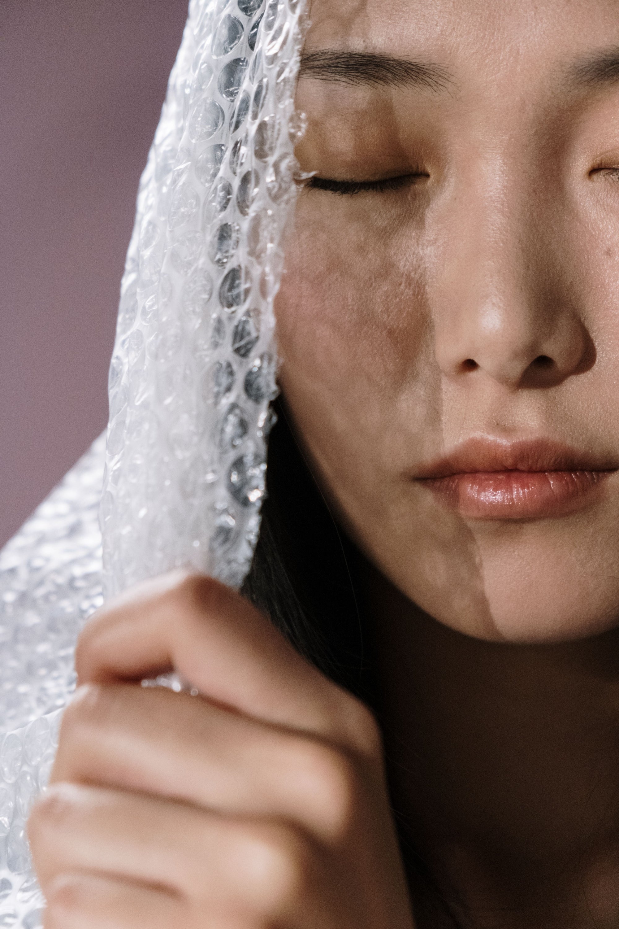 Healthy skin barrier protection and hydration concept showing smooth facial skin