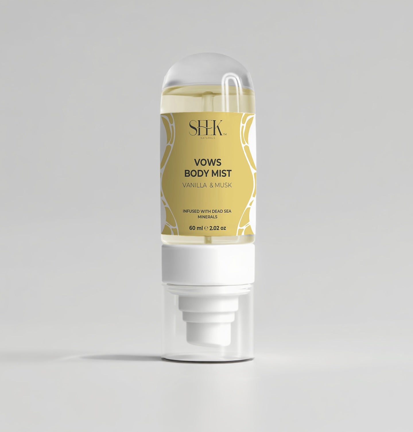 VOWS Body Mist by SEEK Naturals enriched with Dead Sea minerals”
	•	“Dead Sea mineral-infused VOWS Body Mist for soft and radiant skin”